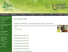 Tablet Screenshot of cegae.unne.edu.ar